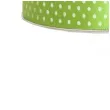 tasiemka satynowa w kropki zielone jabluszko 12 mm 25 m