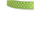 tasiemka satynowa w kropki zielone jabluszko 6 mm 25 m