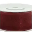 tasiemka szyfonowa bordowa 19 mm 25 m