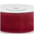 tasiemka szyfonowa czerwona 19 mm 25 m