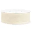 tasiemka szyfonowa z lamowka premium kremowa 25 mm 25 m