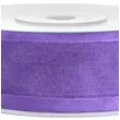 tasiemka szyfonowa z lamowka premium liliowa 25 mm 25 m