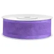 tasiemka szyfonowa z lamowka premium liliowa 25 mm 25 m