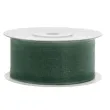 tasiemka szyfonowa zielona brudna 38 mm 25 m