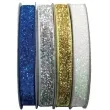 tasiemki welurowe brokatowa niebieski srebrny zloty bialy aliga 2 m 4 szt