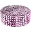 tasma dekoracyjna cyrkonie rozowo czakos 3cm 4 5m