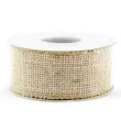 tasma dekoracyjna jutowa brazowa partydeco 500 x 4 cm