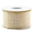 tasma dekoracyjna jutowa brazowa partydeco 500 x 5 cm