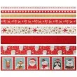 tasma merry christmas swiateczne wzory washi tape titanum 5 m 8 szt