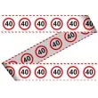 tasma party 40 traffic birthday 7 5 cm x 15 m