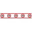 tasma party 40 traffic birthday 8 cm x 610 cm