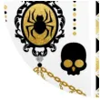 tatuaz wodny halloween pajaki i medaliony metalizowany arpex
