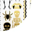 tatuaz wodny halloween szkielety i czaszki metalizowany arpex