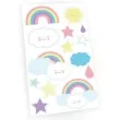 tatuaz wodny tecza i chmurka amscan 14 szt