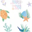 tatuaze zmywalne podwodne zwierzeta ocean partypal 21 szt