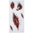 tatuaze zmywalne rany i kosci halloween guirca 5 szt