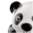 temperowka panda z korbka bialo czarna deli