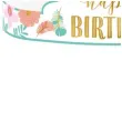 tiara happy birtdhday boho amscan 8 szt