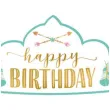 tiara happy birtdhday boho amscan 8 szt