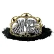 tiara happy new year czarna