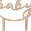 topper drewniany baby mis ginger ray 10x16 cm