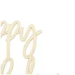 topper drewniany happy birthday naturalny partydeco 1szt