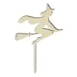 topper drewniany lady wiedzma 12x18 cm