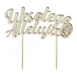topper drewniany wesolego alleluja z pisanka 16 cm