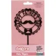 topper happy fathers day dzien ojca czarny dekora 15 cm
