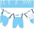 topper its a boy baby shower niebieski jix