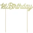 topper papierowy 1st birthday zloty partydeco 21 cm