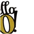 topper papierowy 60 urodziny hello czarno zloty godan 19 cm