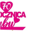 topper papierowy 70 rocznica slubu fuksja 15 5 x 17 5 cm