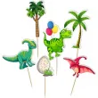 topper papierowy dino party 6 szt