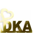 topper papierowy dla dziadka zlote metalic serca 16 cm