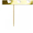 topper papierowy dla dziadka zlote metalic serca 16 cm