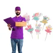 topper papierowy futerkowe wrozki 6 szt