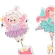topper papierowy futerkowe wrozki 6 szt