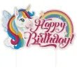 topper papierowy happy birthday jednorozec dekora 23 5 cm