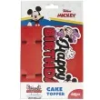 topper papierowy happy birthday myszka mickey dekora 16 5 cm