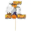 topper papierowy happy halloween duchy na cmentarzu 20 cm