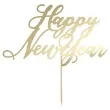 topper papierowy happy new year zloty partydeco 24 cm