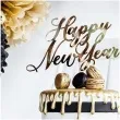 topper papierowy happy new year zloty partydeco 24 cm
