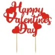topper papierowy happy valentines day 19 cm