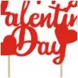 topper papierowy happy valentines day 19 cm