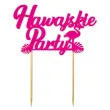 topper papierowy hawajskie party fuksja 13 x 16 cm
