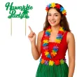 topper papierowy hawajskie party zielony 13 x 16 cm