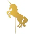 topper papierowy jednorozec zlota 15 cm