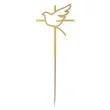 topper papierowy komunia sw krzyz i golebica zloty 24 cm