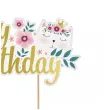 topper papierowy kotek happy birthday godan 15x19cm